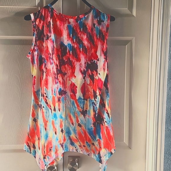 NWOT Viracy Sleeveless Swing Tunic MultiColored Tank Top Large - Picture 11 of 13